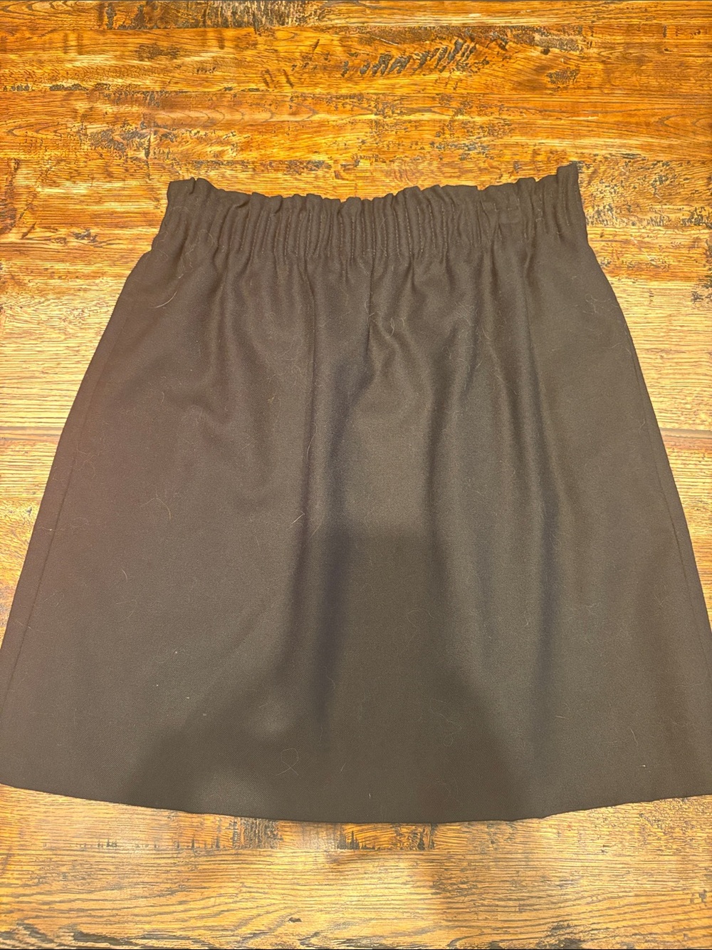 J. Crew Black Elastic Waist A-Line Mini Skirt